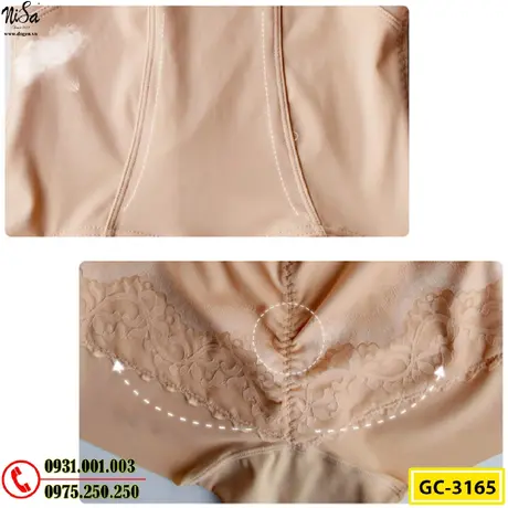 Bộ Đồ Lót Gen Định Hình Liền Thân Cao Cấp Thu Gọn Vòng Eo (Cod: GC-3165)
