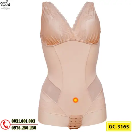 Bộ Đồ Lót Gen Định Hình Liền Thân Cao Cấp Thu Gọn Vòng Eo (Cod: GC-3165)
