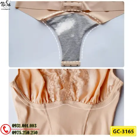 Bộ Đồ Lót Gen Định Hình Liền Thân Cao Cấp Thu Gọn Vòng Eo (Cod: GC-3165)
