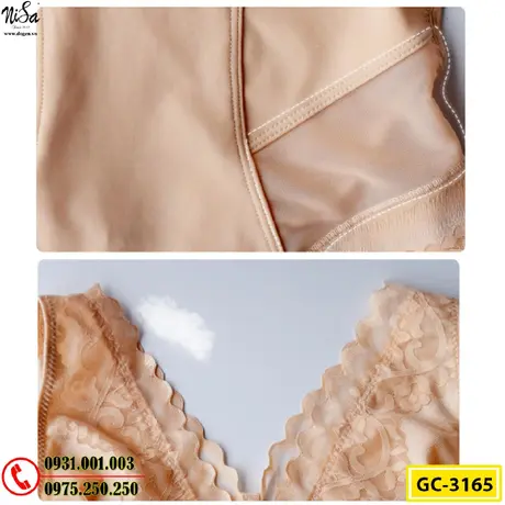 Bộ Đồ Lót Gen Định Hình Liền Thân Cao Cấp Thu Gọn Vòng Eo (Cod: GC-3165)