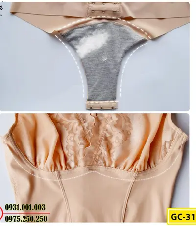 Bộ Đồ Lót Gen Định Hình Liền Thân Cao Cấp Thu Gọn Vòng Eo (Cod: GC-3165)