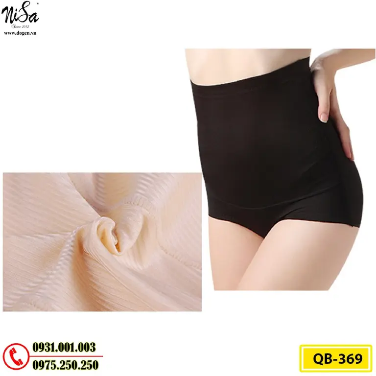 Quần Lót Gen Định Hình Cao Cấp Chống Cuộn Thu Gọn Vòng Eo (Cod: QB-369)