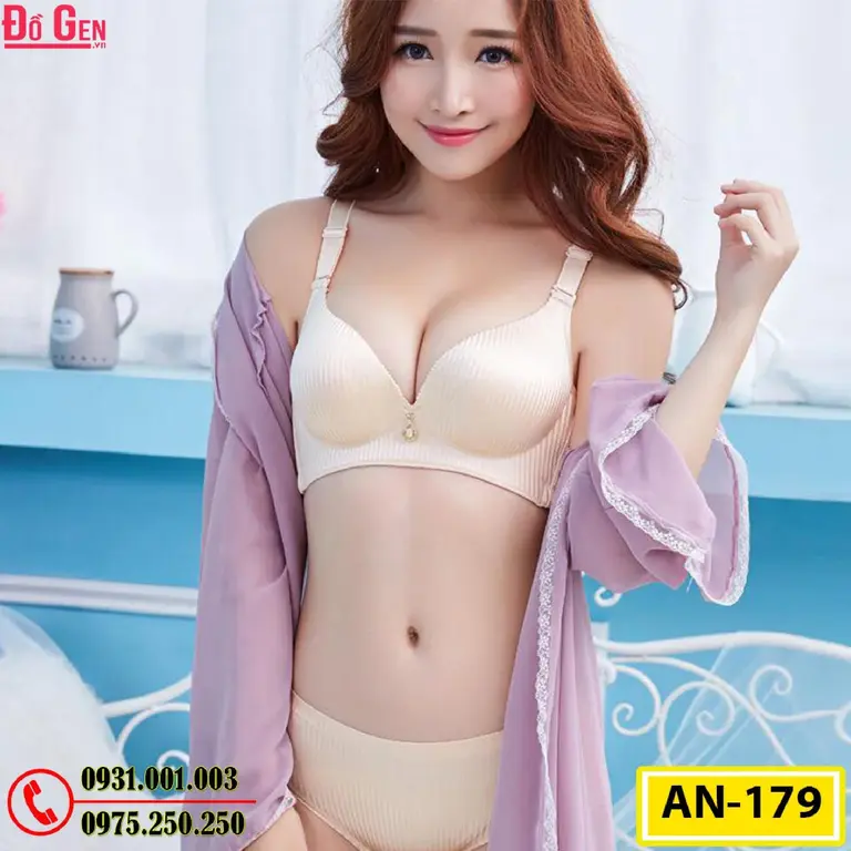 Áo Ngực Không Gọng Độn 8 Phân Cao Cấp AN-179