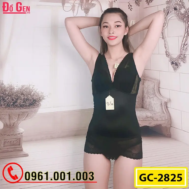 Bộ Đồ Lót Gen Định Hình - Gen Nịt Bụng Thu Gọn Vòng Eo (Cod: BD-2825)
