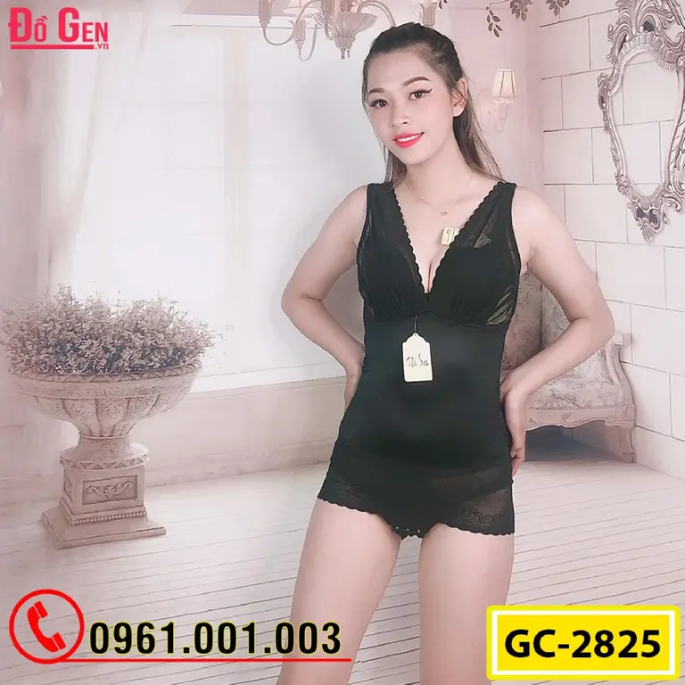 Bộ Đồ Lót Gen Định Hình - Gen Nịt Bụng Thu Gọn Vòng Eo (Cod: BD-2825)