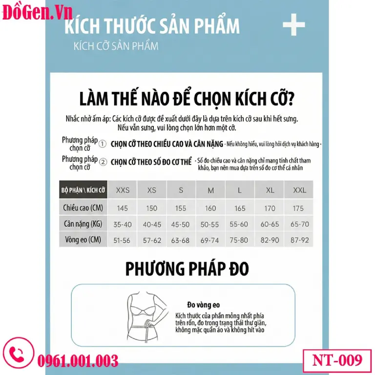 Gen định hình nịt siết eo bụng sau hút mỡ NT-009 | Hỗ trợ phục hồi chuẩn Y Khoa