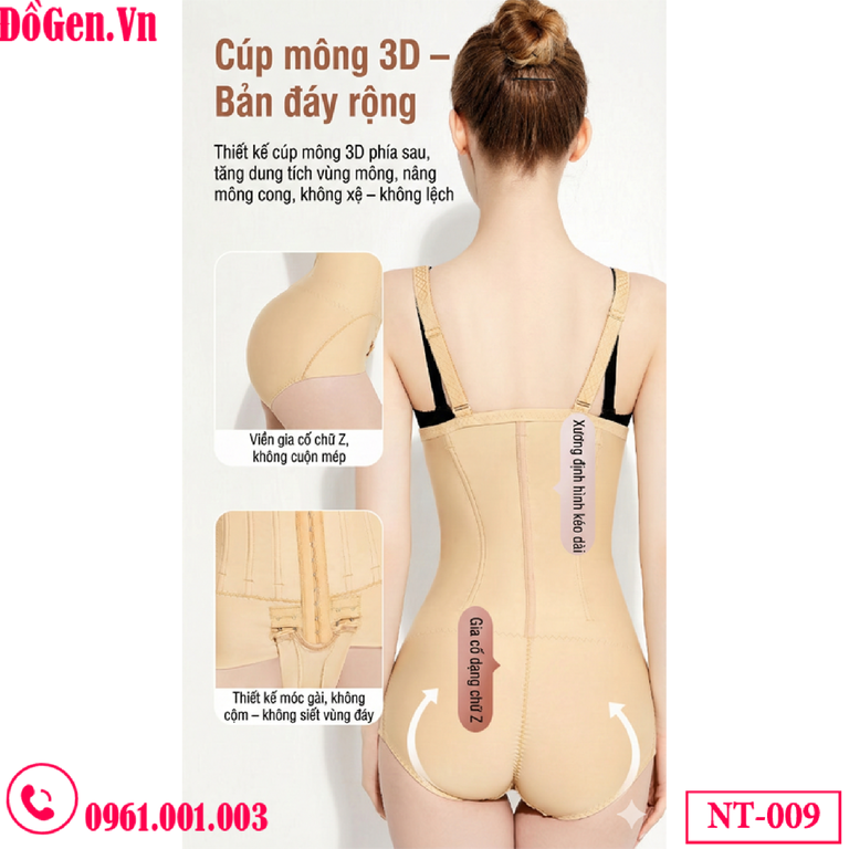 Gen định hình nịt siết eo bụng sau hút mỡ NT-009 | Hỗ trợ phục hồi chuẩn Y Khoa