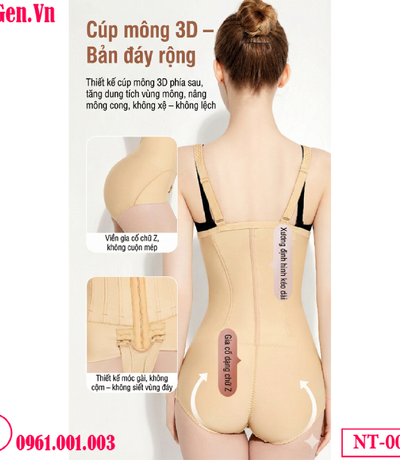 Gen định hình nịt siết eo bụng sau hút mỡ NT-009 | Hỗ trợ phục hồi chuẩn Y Khoa