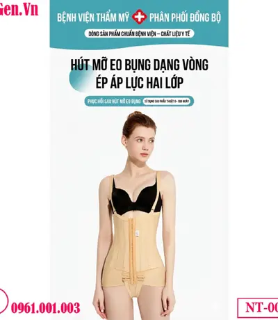 Gen định hình nịt siết eo bụng sau hút mỡ NT-009 | Hỗ trợ phục hồi chuẩn Y Khoa