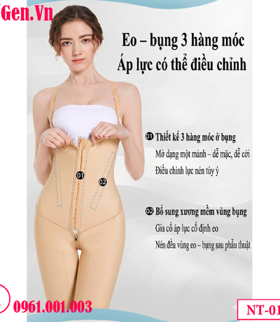 Gen định hình sau hút mỡ toàn thân | Bodysuit y khoa phục hồi