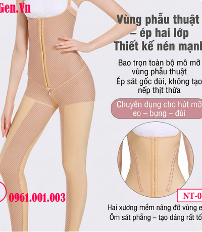 Gen định hình sau hút mỡ toàn thân | Bodysuit y khoa phục hồi