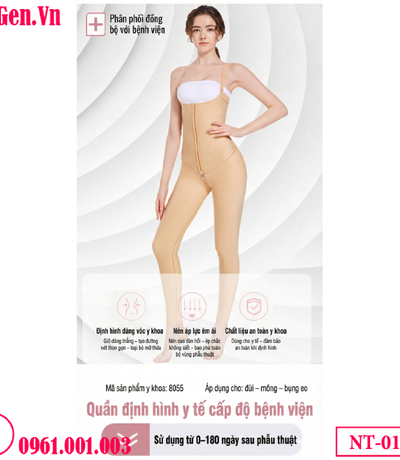 Gen định hình sau hút mỡ toàn thân | Bodysuit y khoa phục hồi