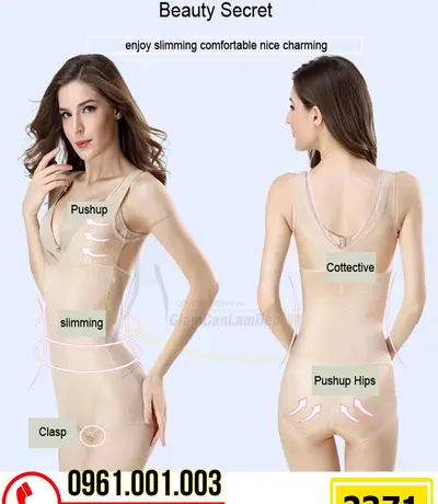 Bộ Đồ Gen Định Hình - Đồ Lót Định Hình Thu Gọn Vòng Eo