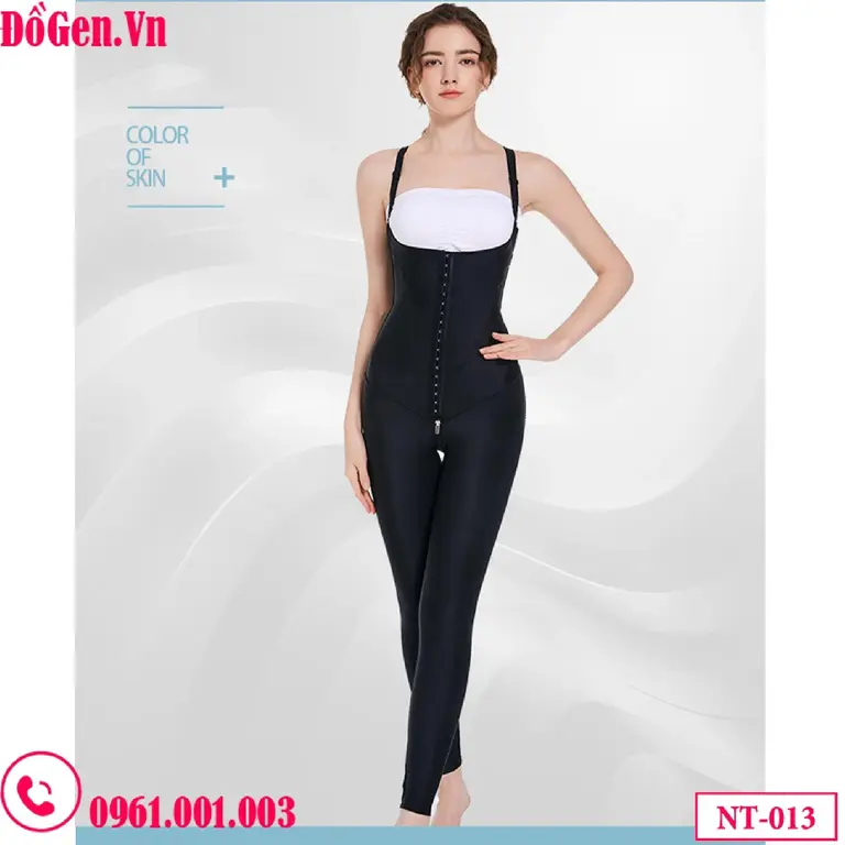 Gen định hình sau hút mỡ toàn thân màu đen NT-013 | Bodysuit y khoa