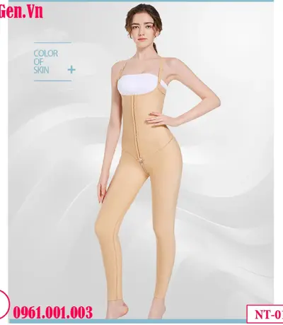 Gen định hình sau hút mỡ toàn thân màu đen NT-013 | Bodysuit y khoa