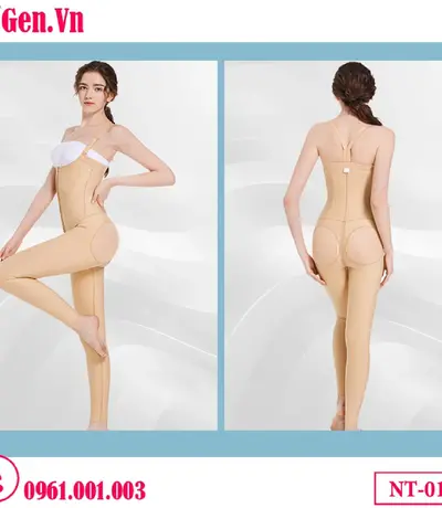 Gen định hình sau hút mỡ toàn thân màu đen NT-013 | Bodysuit y khoa