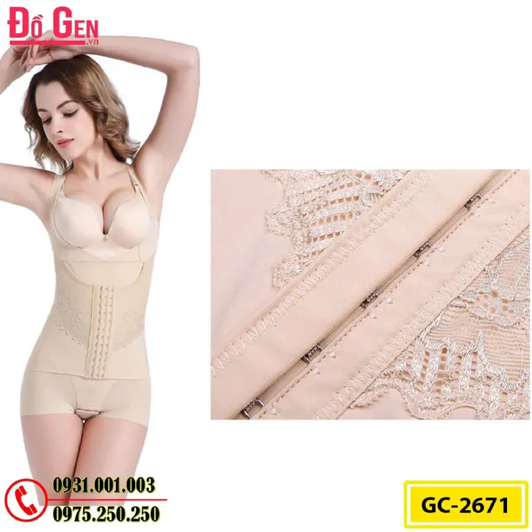 Đồ Lót Định Hình - Quần Áo Gen Định Hình Bikini Liền Thân Cao Cấp (Cod: GC-2671)