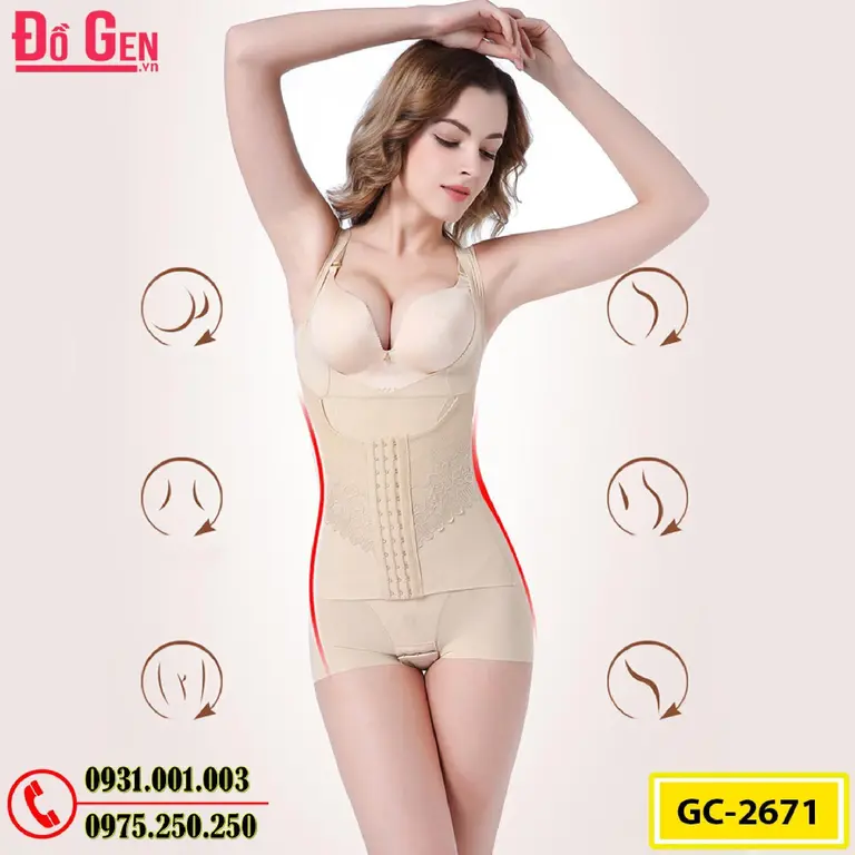 Đồ Lót Định Hình - Quần Áo Gen Định Hình Bikini Liền Thân Cao Cấp (Cod: GC-2671)