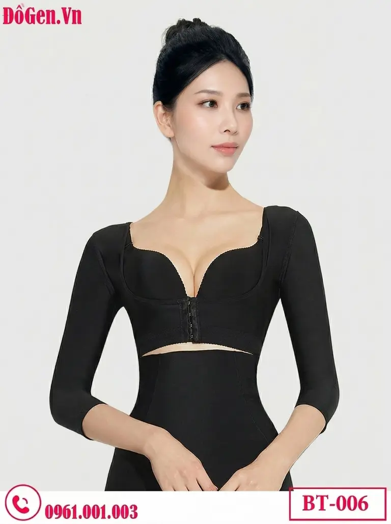 gen nịt tay sau hút mỡ ôm sát cơ thể