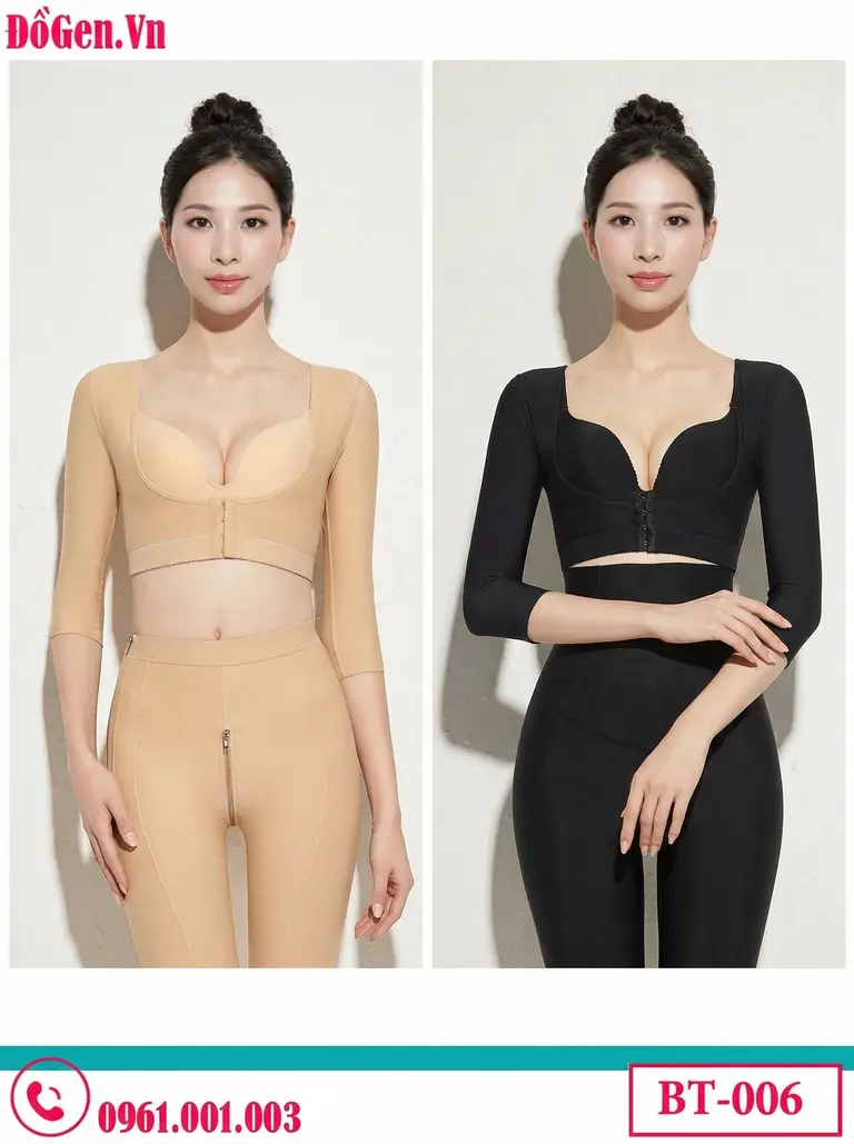 áo gen nâng ngực chữ U sau hút mỡ