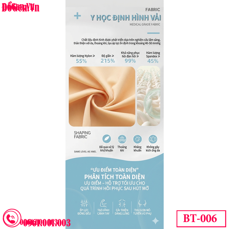 áo gen bắp tay giúp định hình dáng chuẩn