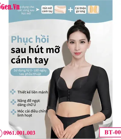 áo gen nịt sau hút mỡ giúp giảm sưng nhanh
