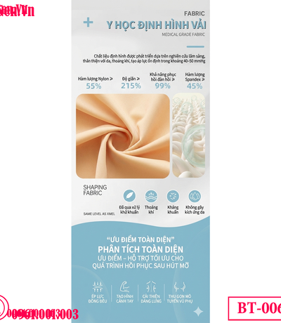 áo gen bắp tay giúp định hình dáng chuẩn