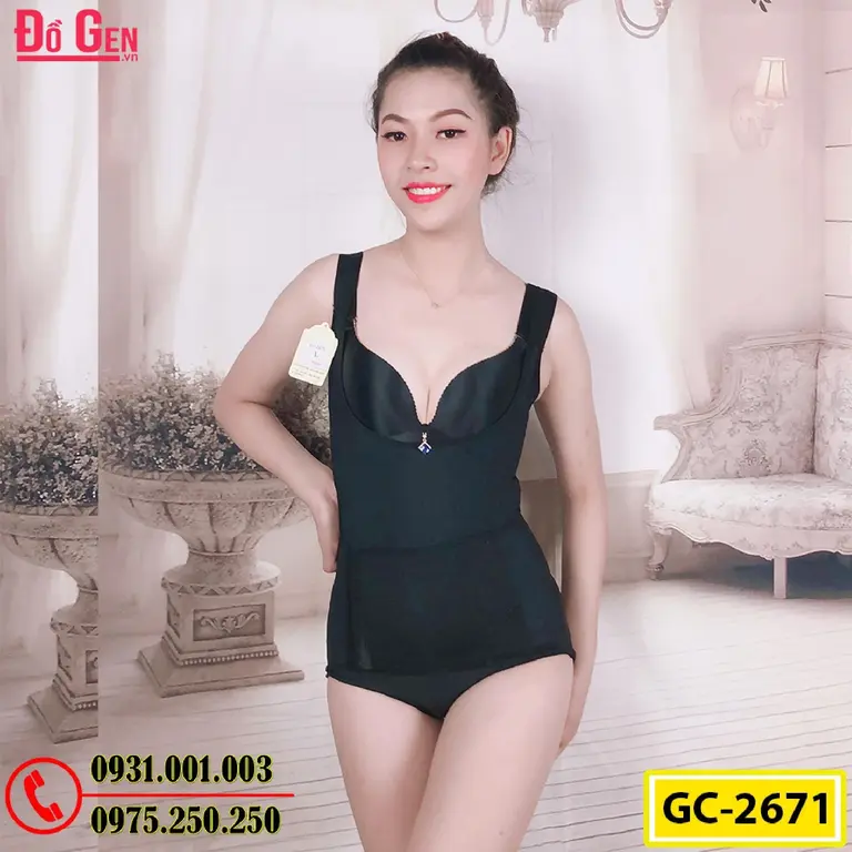 Bộ Đồ Lót Gen Định Hình - Gen Nịt Bụng Thu Gọn Vòng Eo (Cod: GC-2671)