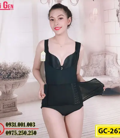 Bộ Đồ Lót Gen Định Hình - Gen Nịt Bụng Thu Gọn Vòng Eo (Cod: GC-2671)