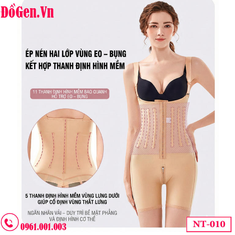 Gen định hình sau hút mỡ toàn thân móc cài trước NT-010 | Gen Chuẩn Y khoa