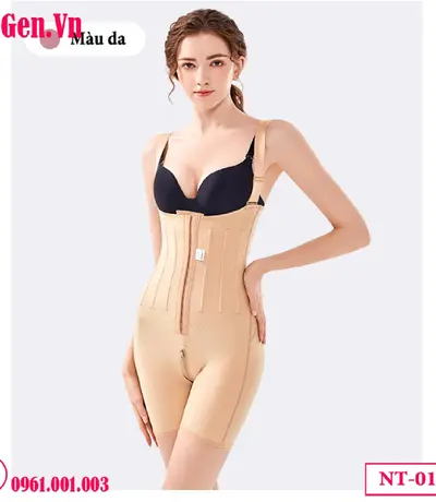 Gen định hình sau hút mỡ toàn thân móc cài trước NT-010 | Gen Chuẩn Y khoa
