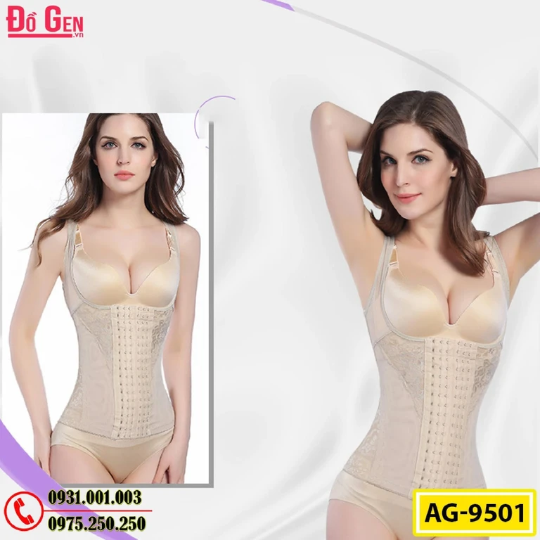 Áo Gen - Áo Lót Định Hình Cao Cấp Thu Gọn Vòng Eo (Cod: AG-9501)