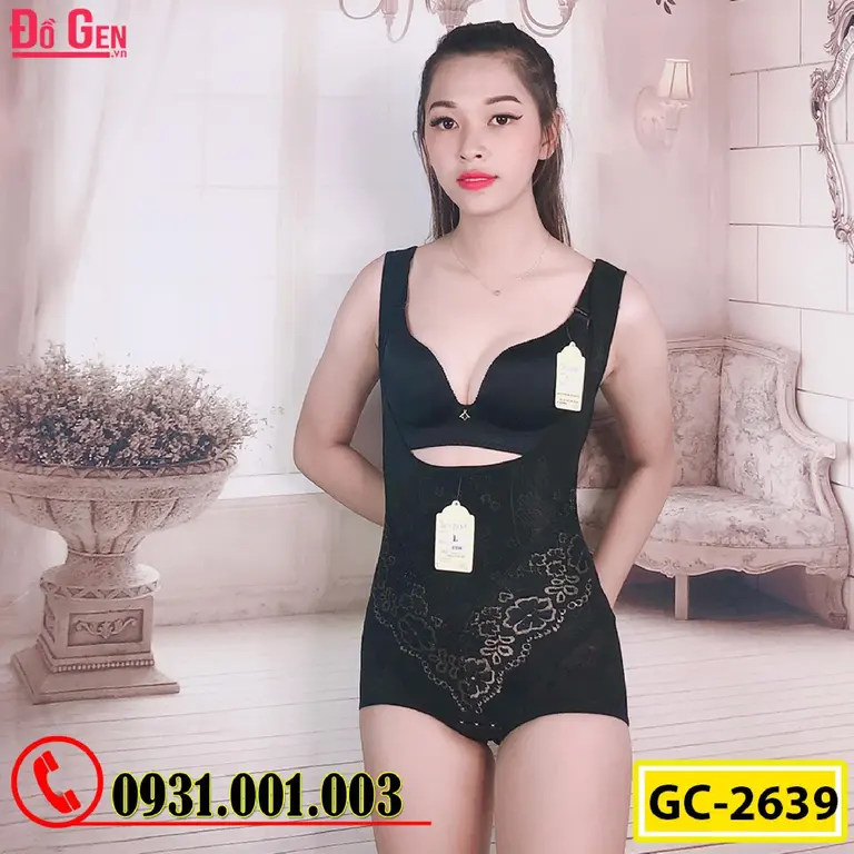 Bộ Đồ Lót Gen Định Hình - Gen Nịt Bụng Thu Gọn Vòng Eo (Cod: GC-2639)