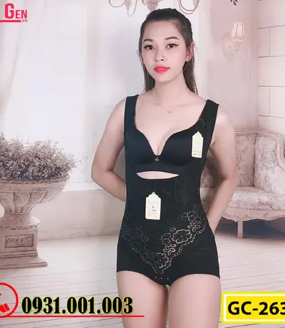 Bộ Đồ Lót Gen Định Hình - Gen Nịt Bụng Thu Gọn Vòng Eo (Cod: GC-2639)