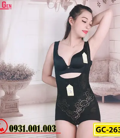 Bộ Đồ Lót Gen Định Hình - Gen Nịt Bụng Thu Gọn Vòng Eo (Cod: GC-2639)