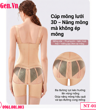 Gen nâng mông sau hút mỡ TP.HCM | Bodysuit định hình y khoa