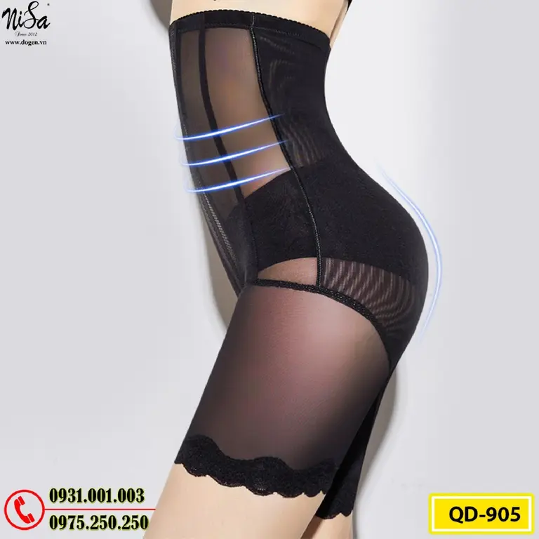Quần Lót Gen Định Hình Chống Cuộn Thon Gọn Vòng Eo (Cod: QD-905)