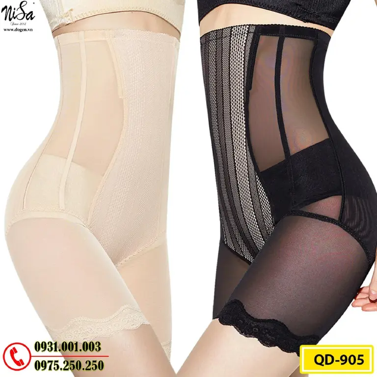 Quần Lót Gen Định Hình Chống Cuộn Thon Gọn Vòng Eo (Cod: QD-905)