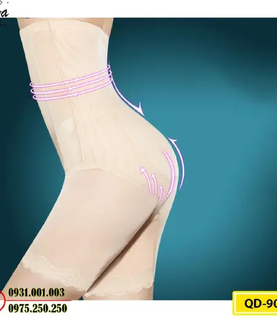 Quần Lót Gen Định Hình Chống Cuộn Thon Gọn Vòng Eo (Cod: QD-905)