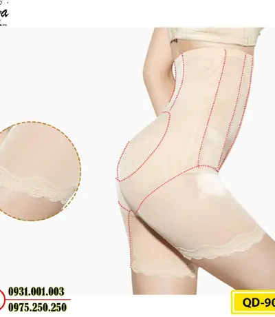 Quần Lót Gen Định Hình Chống Cuộn Thon Gọn Vòng Eo (Cod: QD-905)