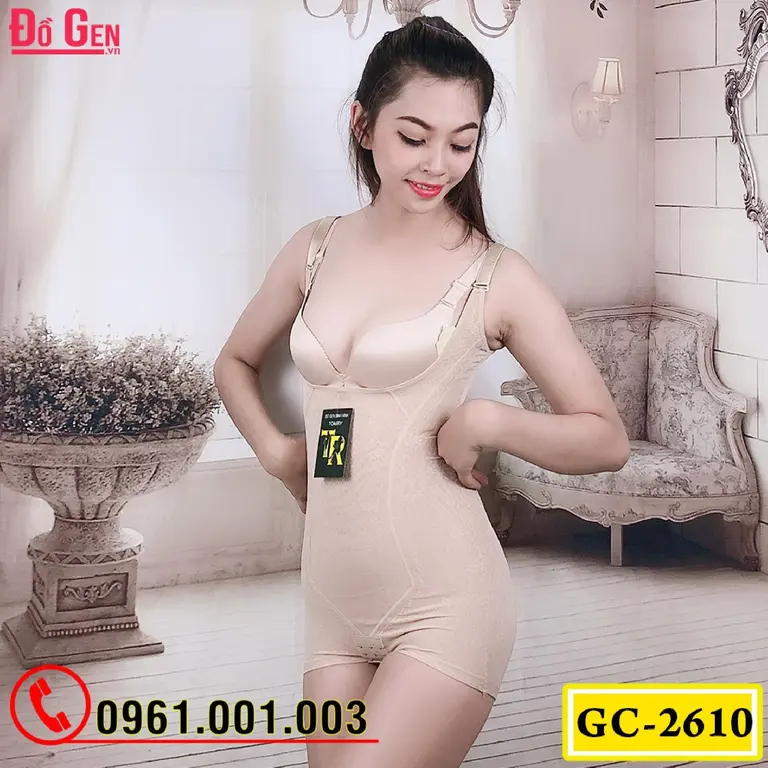 Bộ Đồ Lót Gen Định Hình - Gen Nịt Bụng Thu Gọn Vòng Eo (Cod: GC-2610)