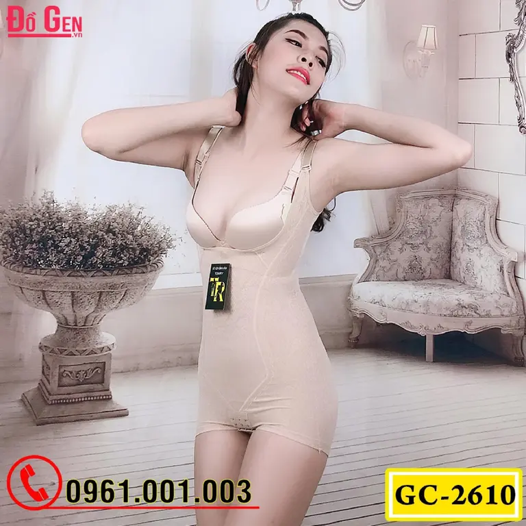 Bộ Đồ Lót Gen Định Hình - Gen Nịt Bụng Thu Gọn Vòng Eo (Cod: GC-2610)