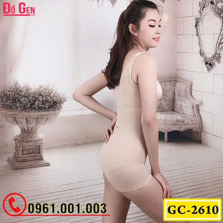 Bộ Đồ Lót Gen Định Hình - Gen Nịt Bụng Thu Gọn Vòng Eo (Cod: GC-2610)
