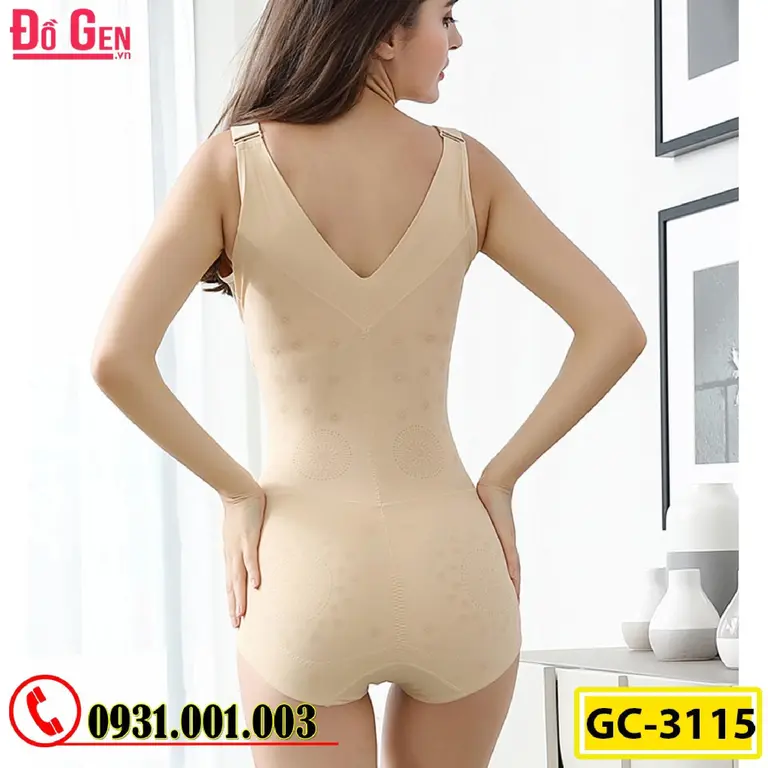 Bộ Đồ Lót Gen Định Hình - Gen Nịt Bụng Thu Gọn Vòng Eo (Cod: GC-3115)