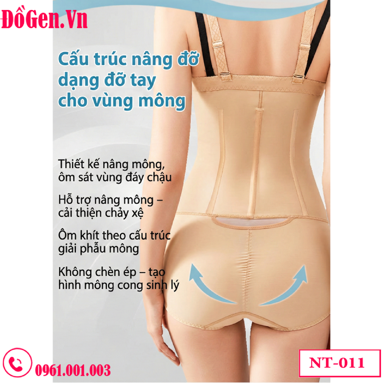 Gen Nịt Bụng Toàn Thân Sau Hút Mỡ NT-011: Siết Eo, Nâng Mông, Định Hình Vóc Dáng | DoGen.Vn