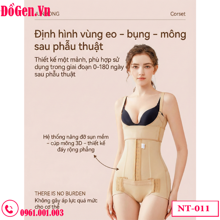 Gen Nịt Bụng Toàn Thân Sau Hút Mỡ NT-011: Siết Eo, Nâng Mông, Định Hình Vóc Dáng | DoGen.Vn