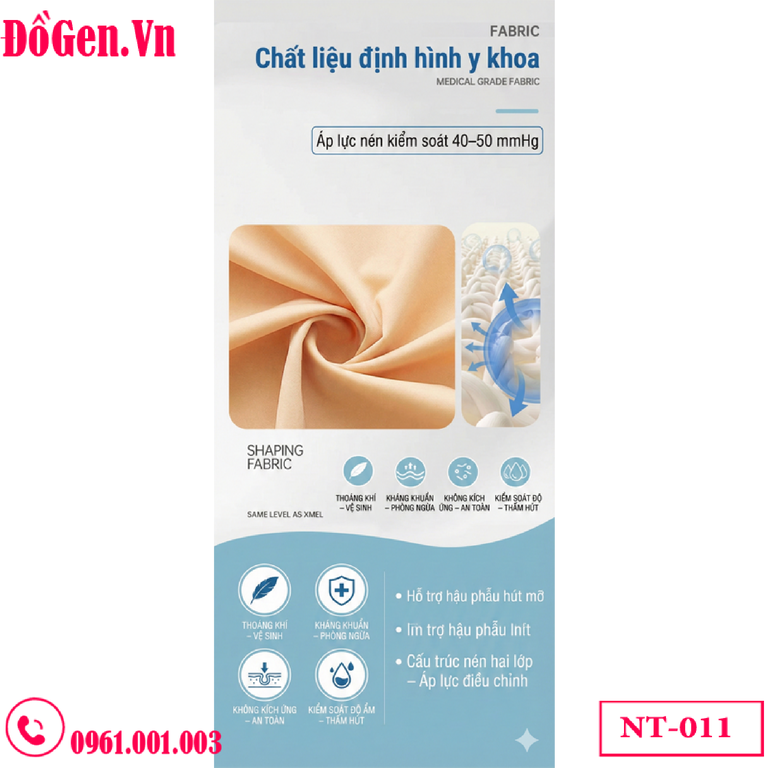 Gen Nịt Bụng Toàn Thân Sau Hút Mỡ NT-011: Siết Eo, Nâng Mông, Định Hình Vóc Dáng | DoGen.Vn