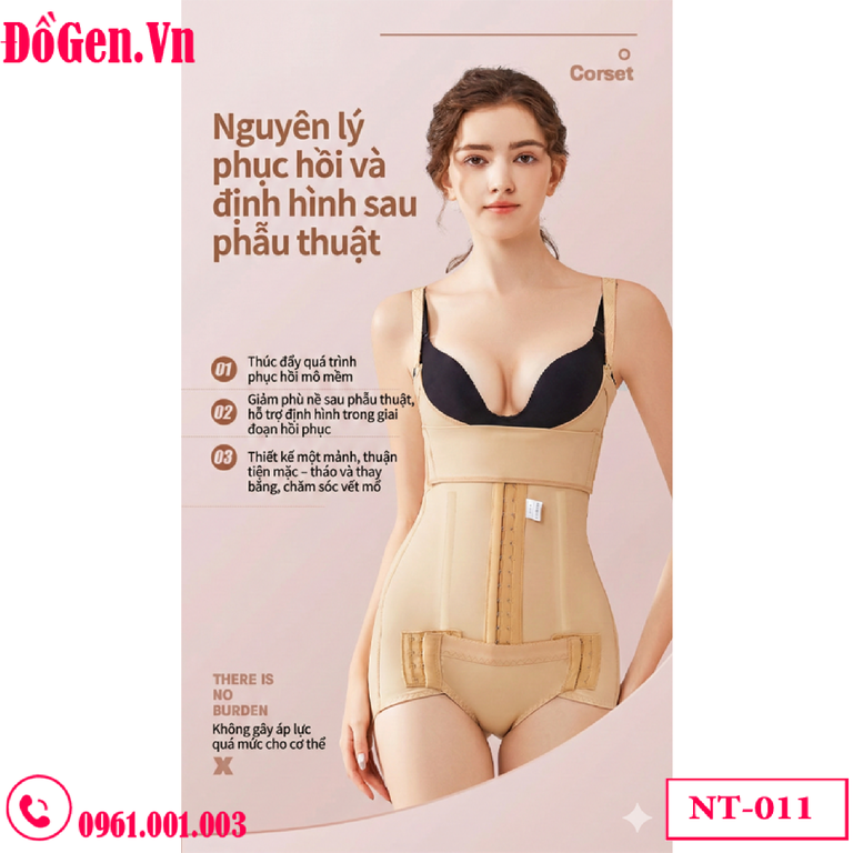 Gen Nịt Bụng Toàn Thân Sau Hút Mỡ NT-011: Siết Eo, Nâng Mông, Định Hình Vóc Dáng | DoGen.Vn