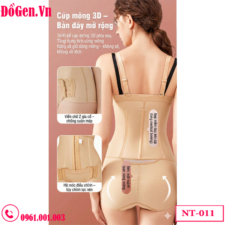 Gen Nịt Bụng Toàn Thân Sau Hút Mỡ NT-011: Siết Eo, Nâng Mông, Định Hình Vóc Dáng | DoGen.Vn