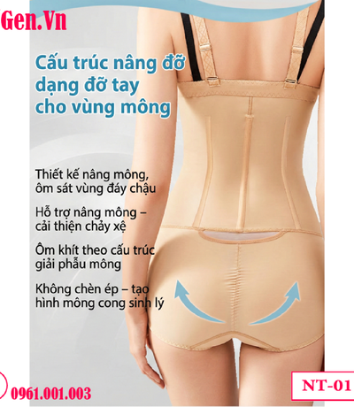 Gen Nịt Bụng Toàn Thân Sau Hút Mỡ NT-011: Siết Eo, Nâng Mông, Định Hình Vóc Dáng | DoGen.Vn
